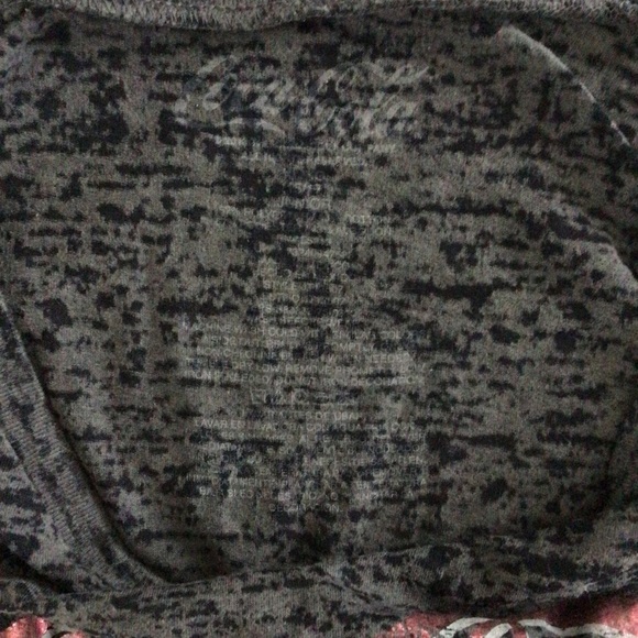 Coca-Cola Gray Burnout Distressed V-Neck Short Sleeve Tee - Size XL - Picture 5 of 5